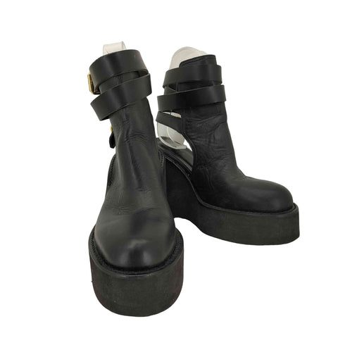 サカイ Sacai vibramソールレザーサボサンダル レディース JPN:37